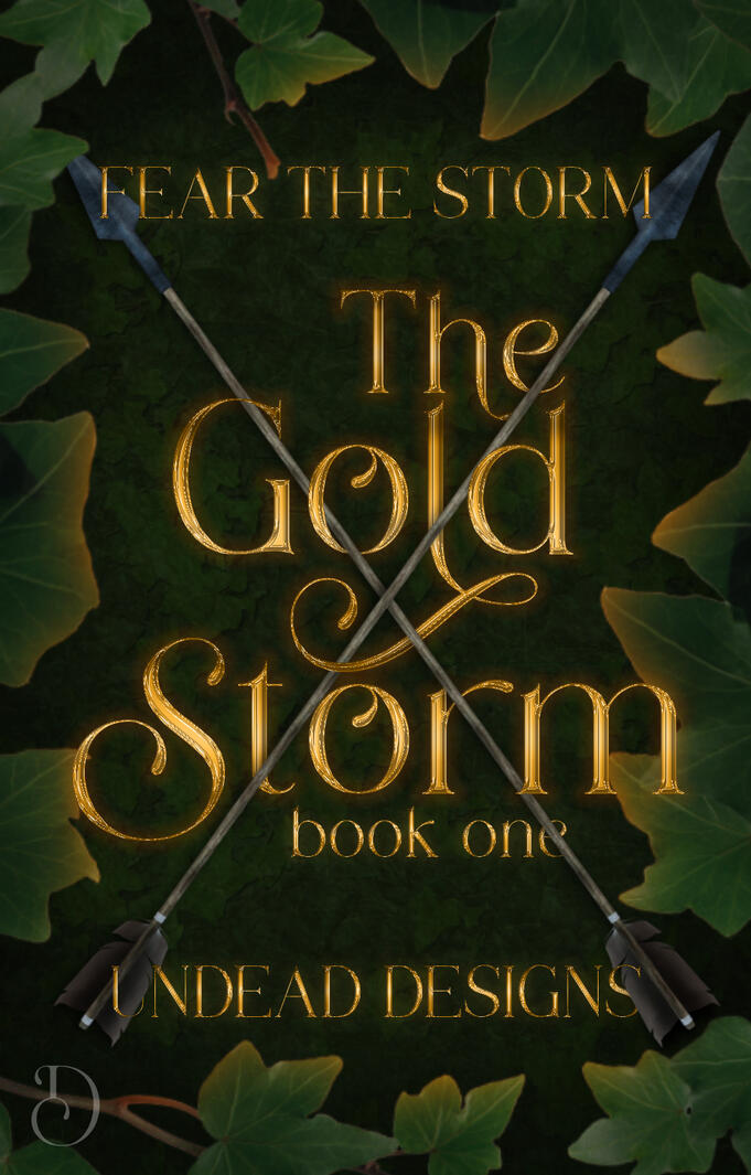 The Gold Storm Premade Book Cover